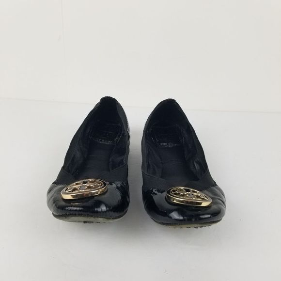 Tory Burch Women's Black Patent Leather Caroline - Picture 4 of 9